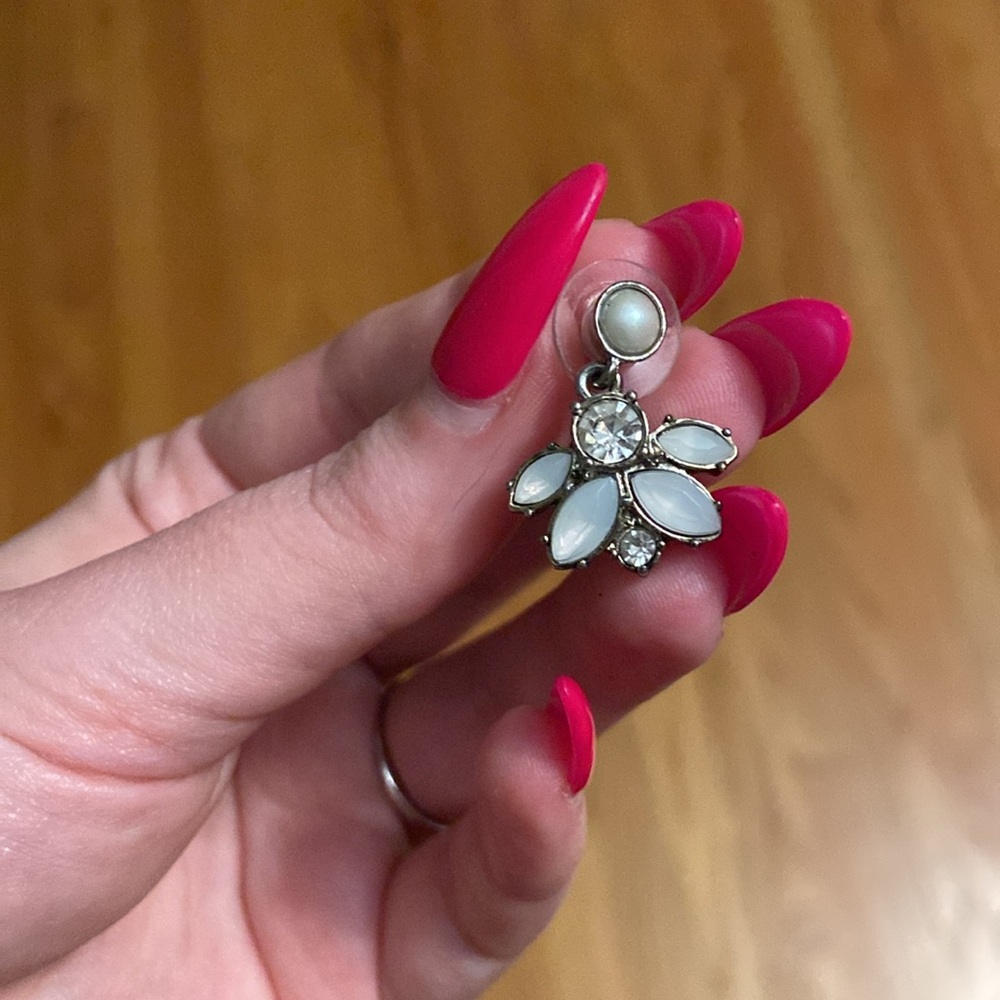 Pretty faux diamond earrings